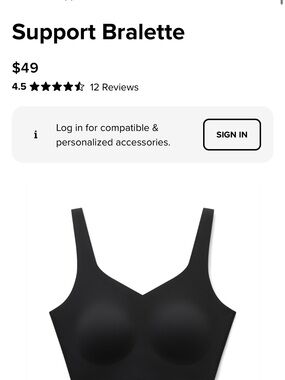 Whoop Wireless Seamless Bra in Black - Comfortable Everyday Support